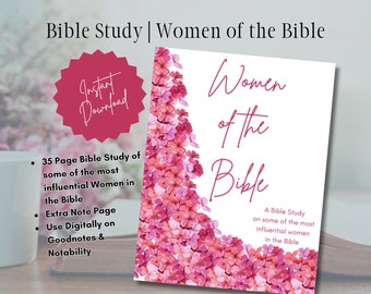 Bible Study | Women of the Bible | Women of Faith Research Worksheets | Christian Bible Study Printable | Printable Instant Download
