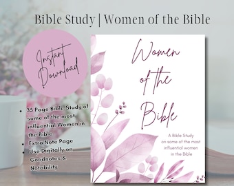 Bible Study | Women of the Bible | Women of Faith Research Worksheets | Christian Bible Study Printable | Printable Instant Download