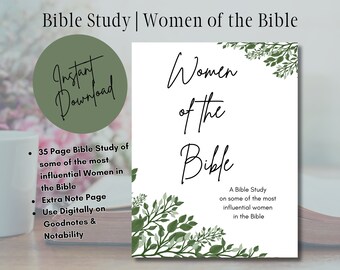 Bible Study | Women of the Bible | Women of Faith Research Worksheets | Christian Bible Study Printable | Printable Instant Download