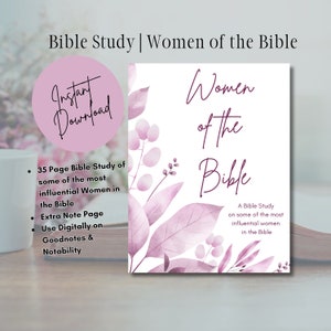 Bible Study | Women of the Bible | Women of Faith Research Worksheets | Christian Bible Study Printable | Printable Instant Download
