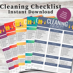 Cleaning Checklist | Vacation Rental Cleaning Checklist | AirBNB Cleaning Checklist | Checklist for Cleaners of Rental Property