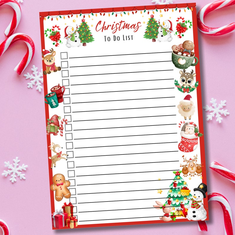 Christmas to Do List Printable to Do List Christmas Planner Holiday to ...