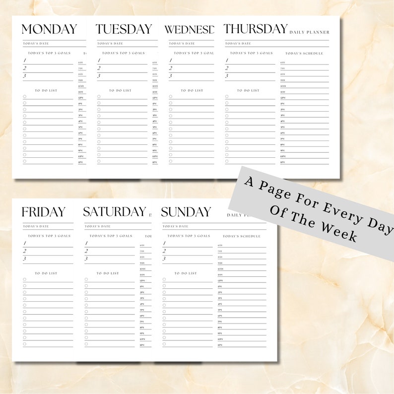 2024 Calendar Bundle Bold Font Printable 2024 Monthly Calendar