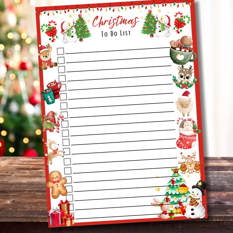 Christmas to Do List Printable to Do List Christmas Planner Holiday to ...