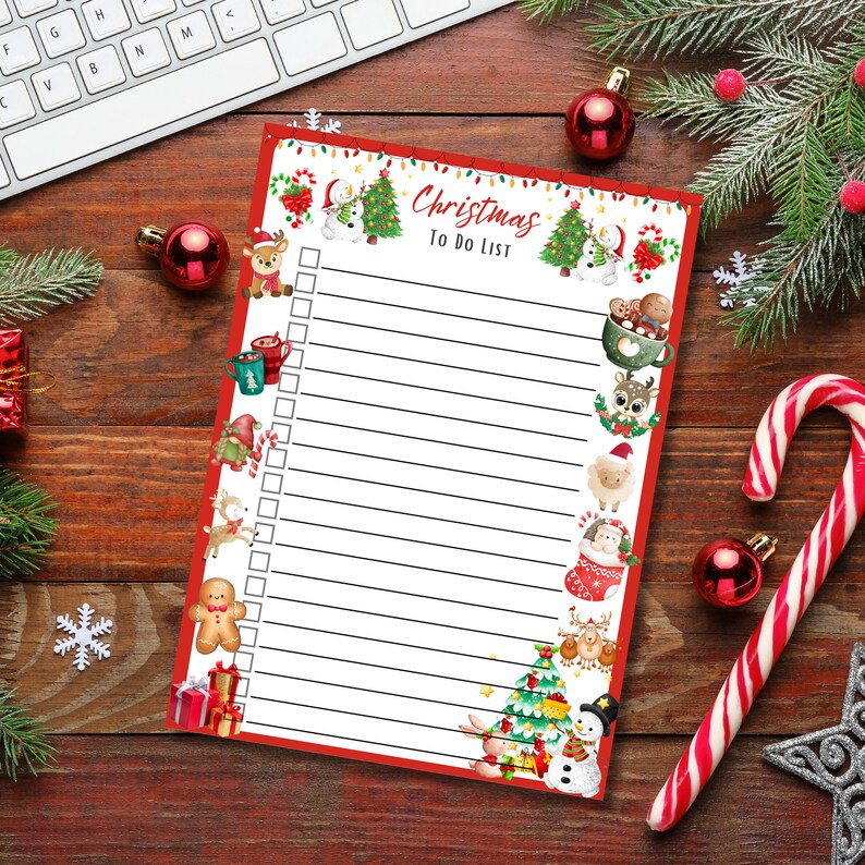 Christmas to Do List Printable to Do List Christmas Planner Holiday to ...