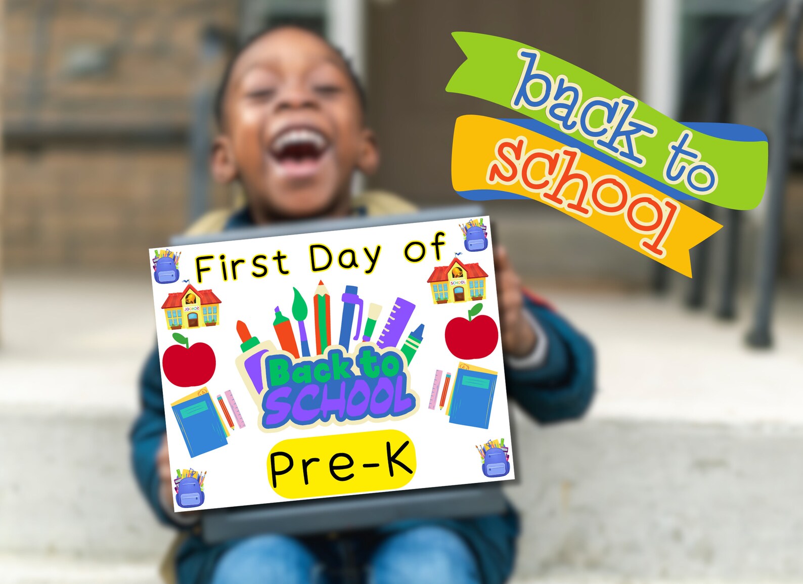 First Day of School Sign Back to School Sign Printable Etsy
