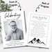 Editable Funeral Program Template | Black and White Funeral Program ...
