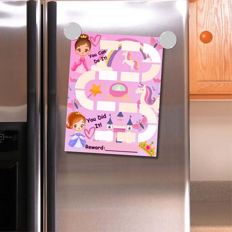 Princess Reward Chart for Kids | Behavior Chart for Kids | Printable ...