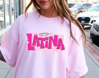 Latina shirt Angel Doll latina shirt pink 2000s shirt American Latina shirt Proud Latina shirt Gift for latina Phenomenally Latina Hispanic