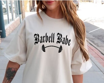 Fitness Shirt Barbell Babe shirt Workout Shirt for women Muscle Mommy shirt Weightlifting T-shirt Gym shirt Lift like a girl Gym lover gift