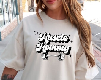 Muscle Mommy shirt Gym shirt Pump cover Workout shirt Muscle mommy fitness gift Retro gym shirt weightlifting shirt Gym shirt for women