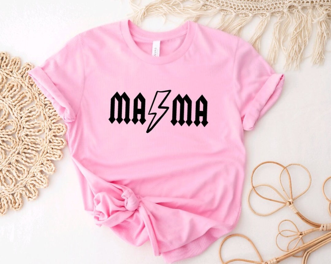 Mama Shirt, Rocker Mama Shirt, Gifts for Mom, Lightening, Mothers Day