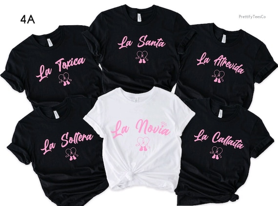 Latina bachelorette shirts, Bunny Bachelorette Party Shirts, Mi Ultimo Perreo, La Novia, Bridesmaid Shirts, Un Verano Sin Ti, Latina tee