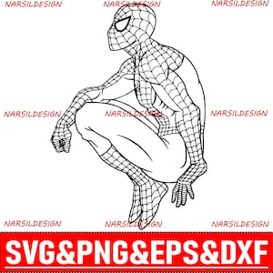 SPIDERMAN SVG , Spider-Man Svg Cut Files for Cricut, Spider Man Clipart, Spiderman Silhouette
