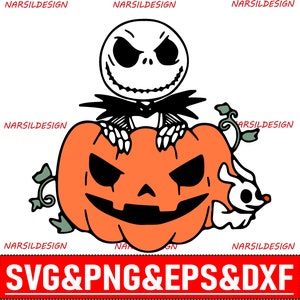Nightmare Halloween SVG, Jack Skellington & Friends (png, dxf, eps)