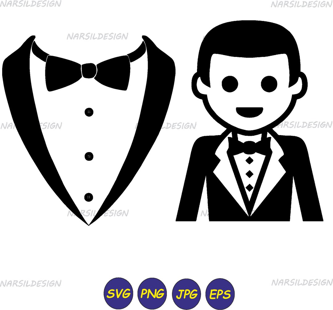Tuxedo Svg Tux Svg File for Cricut Svg for Silhouette Cameo Tuxedo