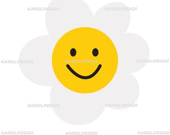 Daisy SVG: Simple Flower Cut File Design (Digital Download)