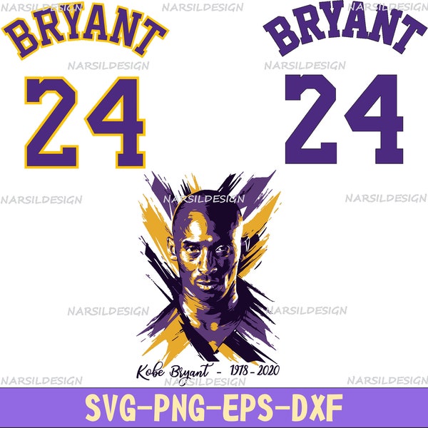 Kobe Bryant SVG Bundle,Kobe Bryant PNG Bundle,Basketball Star SVG