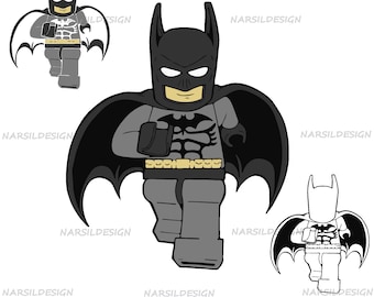 Bat Super Hero Vector Illustration Bundle (svg, png, jpg, eps, dxf)