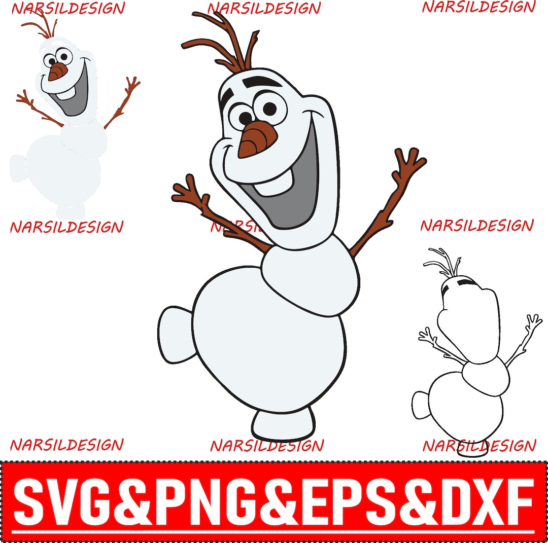 Olaf Layered SVG, Clipart Vector Cut File (digital Download) - Etsy ...