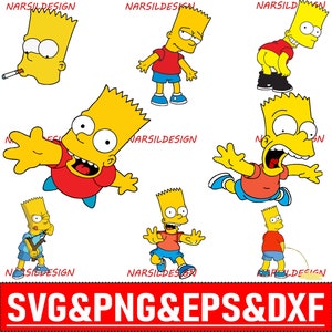 Die Simpsons Bundle SVG, Bart Simpsons SVG, SVG, Simpsons Png, Die Simpsons SVG, Die Simpsons SVG, EPS jpg