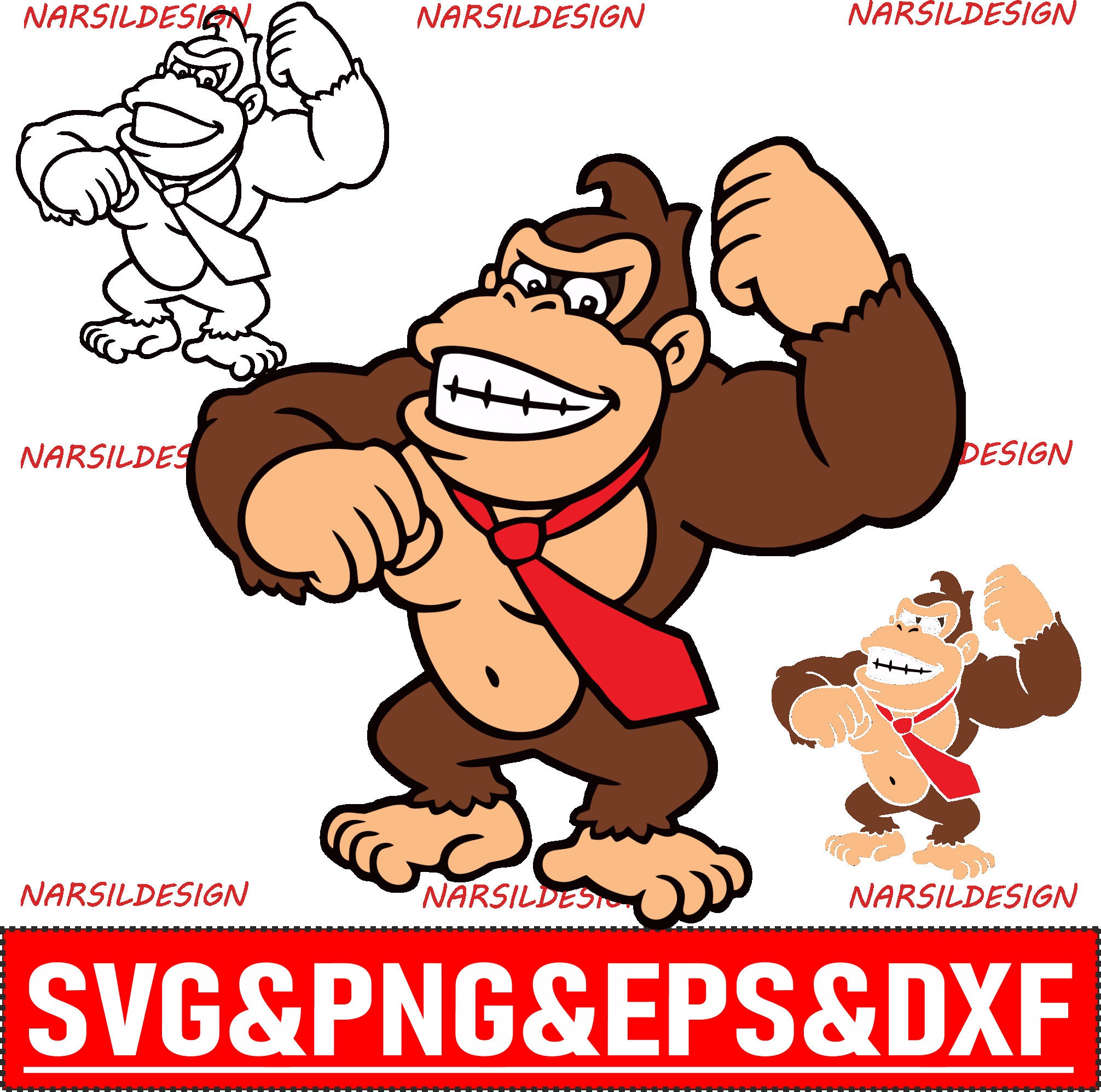Kong SVG. Archivo de corte para Cricut Clipart Eps Svg Dxf - Etsy España