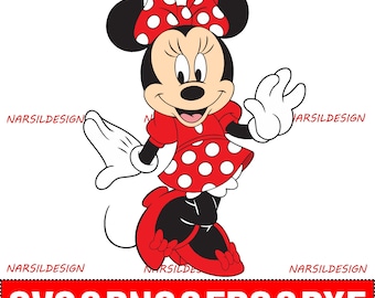 Layered SVG, Vector, Cut Files for Cricut and Silhouette Minnie Mouse  Svg, Dxf, Eps, Png Vector Files for Cricut, Silhouette,