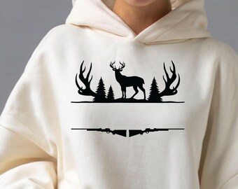 Customized Hunting Monogram Graphic Design for Cutting Machines SVG, DXF, & PNG, Eps