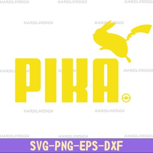 Pokem Pikachu Layered SVG Pikacu Cartoon Clipart PNG Silhouette Cricut Cut Datei Esche Aufkleber Vektor Sofortiger digitaler Download svg png eps dxf