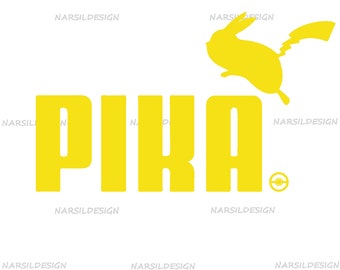 Pikachu Layered SVG: Cartoon Clipart, Silhouette Cut File (Digital Download)