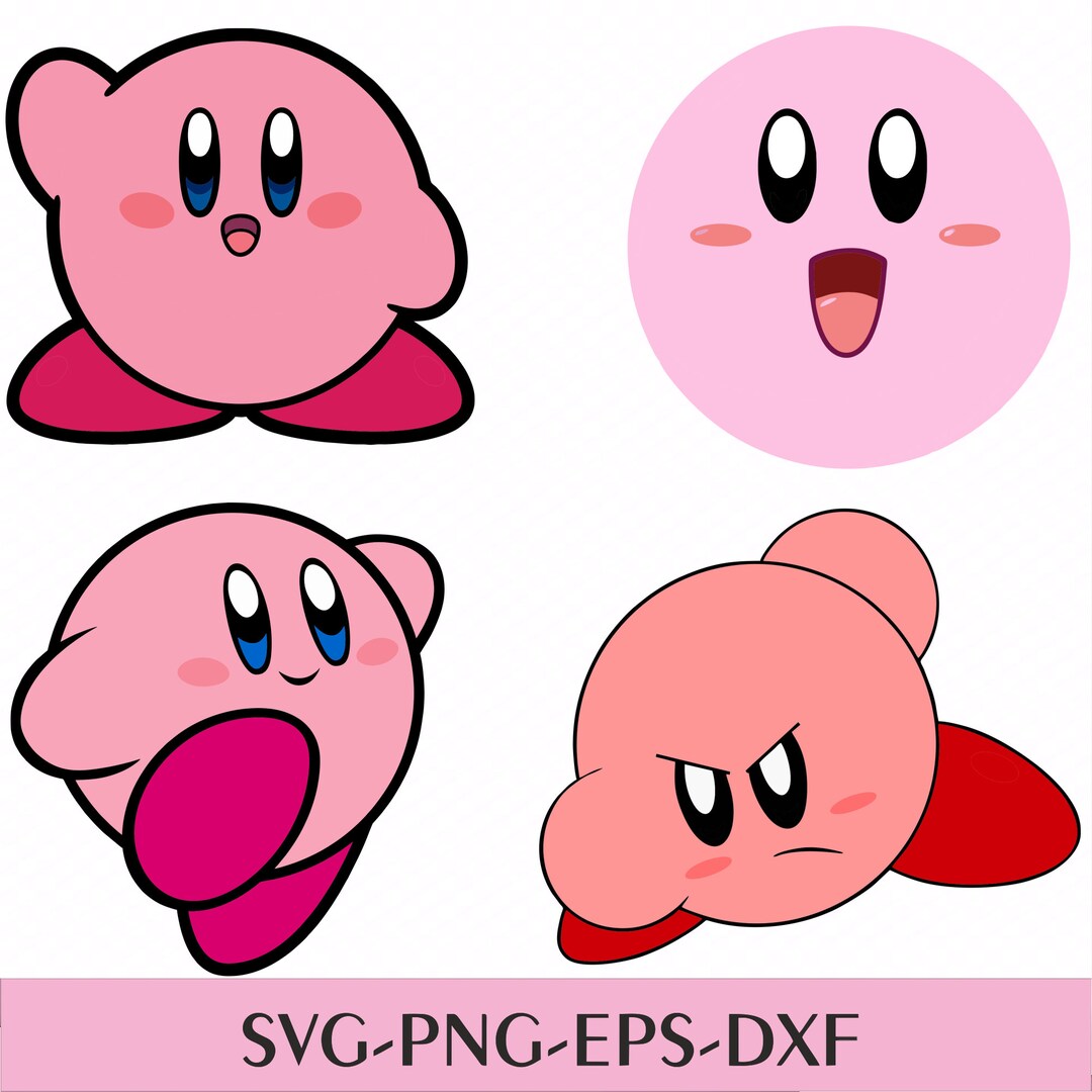 Kirby Super Star Vector SVG PNG / Kirby Svg Cricut / Cutting - Etsy