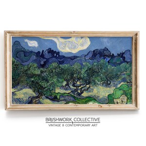 Olive Trees Art Print | Olive Tree Impressionist Wall Art | Printable Digital Downloadable | 179LSPVM