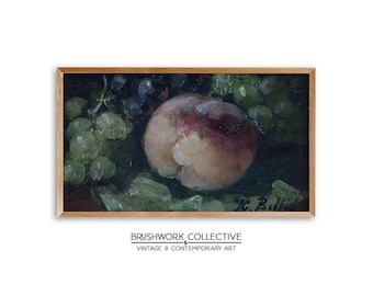 Arte para TV com moldura Samsung | Pintura de natureza morta com frutas | Arte de parede com frutas para cozinha | Download digital | 311LSVTM
