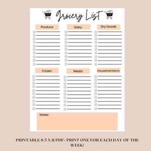 Grocery List Planner