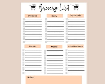 Grocery List Planner