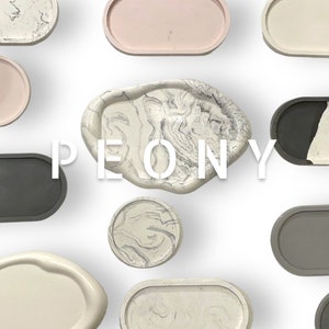 Handmade Jesmonite Decorative Trinket Trays for Home Decor | Non-Toxic | Water-Resistant