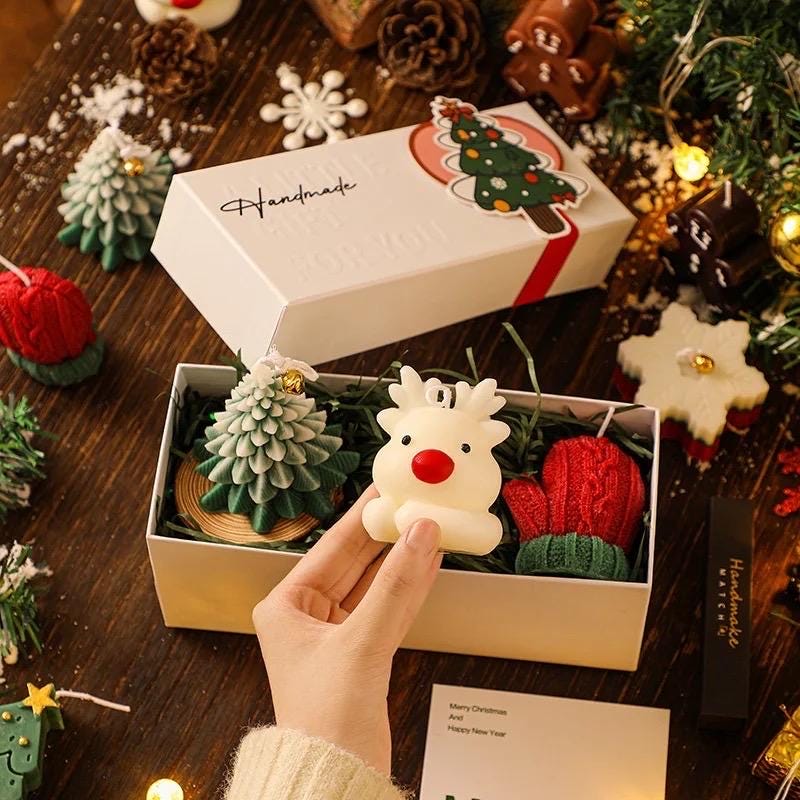 Christmas candle set - Etsy 日本 Christmas candle set - Etsy 日本