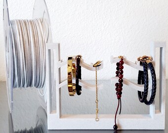 Bracelet Display | Stylish Marble-like Bracelet Holder and Organizer | Bracelet Stand | Jewelry Organizer | Handmade Gifts | Gifts for her