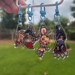 Ezreal Lux Talon Kayn League of Legends Hanging Mini Keychain