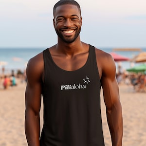 Hawaii Island Herren Tank Hawaii, Retro Hawaii Grafik Tank, Hawaii Liebhaber Geschenk, Hawaiianisches Geschenk für ihn, Vintage Hawaii Tank Top Unisex Jersey