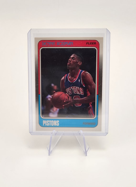 1988-89 Fleer Dennis Rodman RC Rookie Card #43 Pistons - Etsy