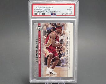 Lebron James Rookie Card PSA 9 - Etsy