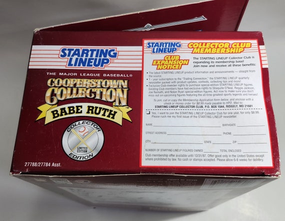 Babe Ruth Starting Lineup Cooper Town Collection - Etsy