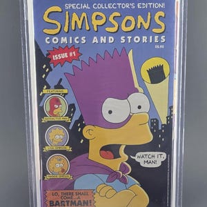 Simpsons Comics And Stories #1 Collector&#39;s Edition 1993 Sealed Book With Poster