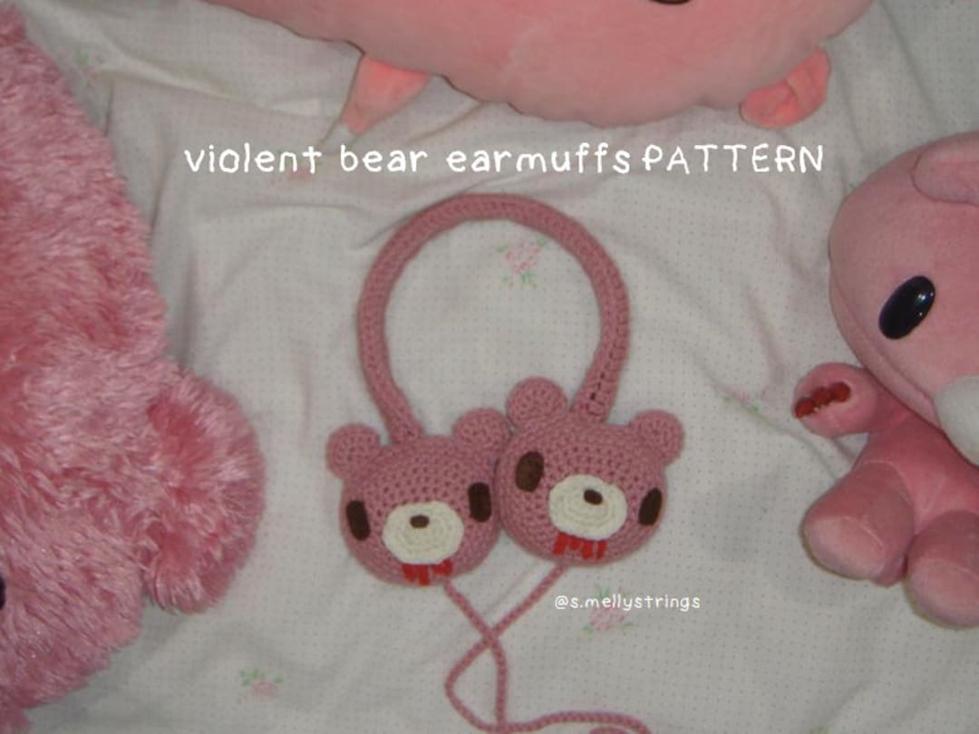 Gloomy Bear Earmuffs Pattern Etsy