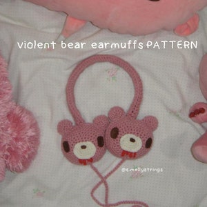 gloomy bear earmuffs PATTERN