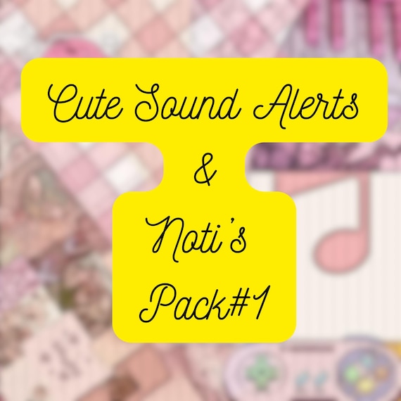 Cute Sound Alerts Pack for Streamers, Vtubers, Pngtubers