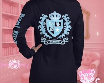 Y2K Baby Blue Diva University Long Sleeve T-Shirt
