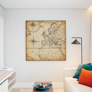 Vintage Map Antique Map Old World Map Historic Map World Map Art Map Print Digital Download Map Printable Wall Art