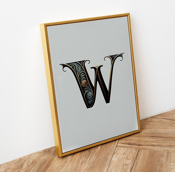 エルテ（Erte）の「アルファベットシリーズ」の「Letter W」※証明書あり エルテ（Erte）の「アルファベットシリーズ」の「Letter W」※証明書